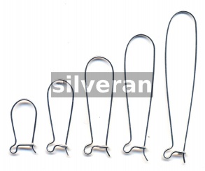 Silver Kidney Earwire Series