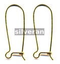 Gold Vermeil Silver Kidney Earwire