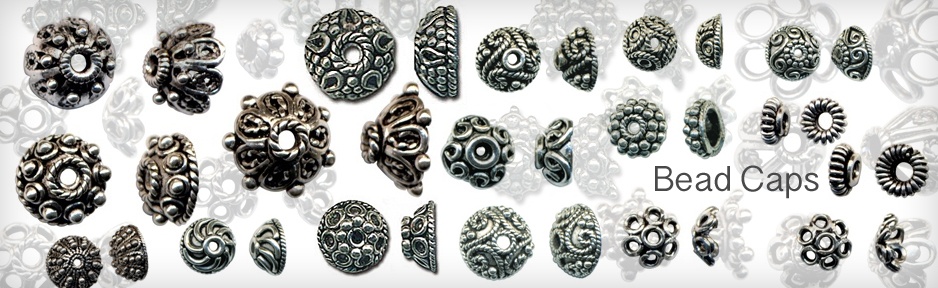 bead caps sterling silver