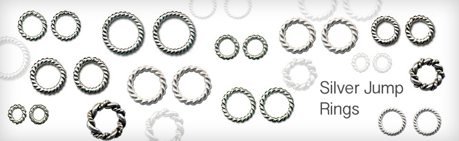 silver jump rings twisted