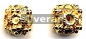 Gold Vermeil Silver Bead