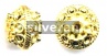 Gold Vermeil Silver Bead