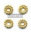 Gold Vermeil Silver Spacer Bead