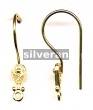 Gold Vermeil Silver Ear Wire