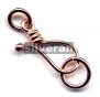 Rose Gold Hooks - Eye Clasp