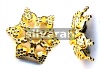 Gold Vermeil Silver Bead Cap