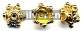 Gold Vermeil Silver Bead Cap