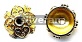 Gold Vermeil Silver Bead Cap