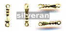 Gold Vermeil Silver Link Bead