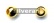 Gold Vermeil Silver Bead Ultra Light