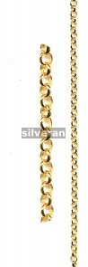 Gold Vermeil Silver Rollo Chain