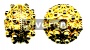 Gold Vermeil Silver Bead