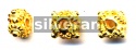 Gold Vermeil Silver Bead