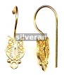 Gold Vermeil Silver Ear Wire
