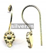 Gold Vermeil Silver Ear Wire