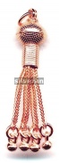 Rose Vermeil Silver Tassel