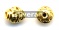 Gold Vermeil Silver Saucer Bead