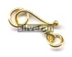 Gold Vermeil Silver Hooks - Eye Clasp