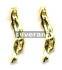 Gold Vermeil Silver Coral Shape Bead