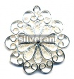 Bright Finish Silver Drop Bead