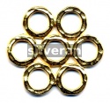 Gold Vermeil Silver Fancy Link
