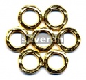 Gold Vermeil Silver Fancy Link