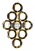 Gold Vermeil Silver Fancy Link