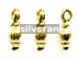 Gold Vermeil Silver Drop Bead