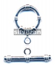 Bright Finish Silver Toggle Clasp