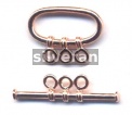 Rose Gold Vermeil Silver Toggle Clasp