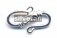 Bright Finish Silver S Clasp