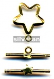 Gold Vermeil Toggle Clasp