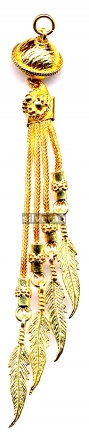 Gold Vermeil Silver Tassel