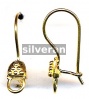 Gold Vermeil Silver Ear Wire