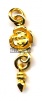 Gold Vermeil Silver Dangle Bead